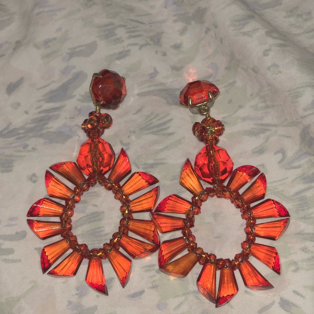 Jcrew reddish/orange earrings